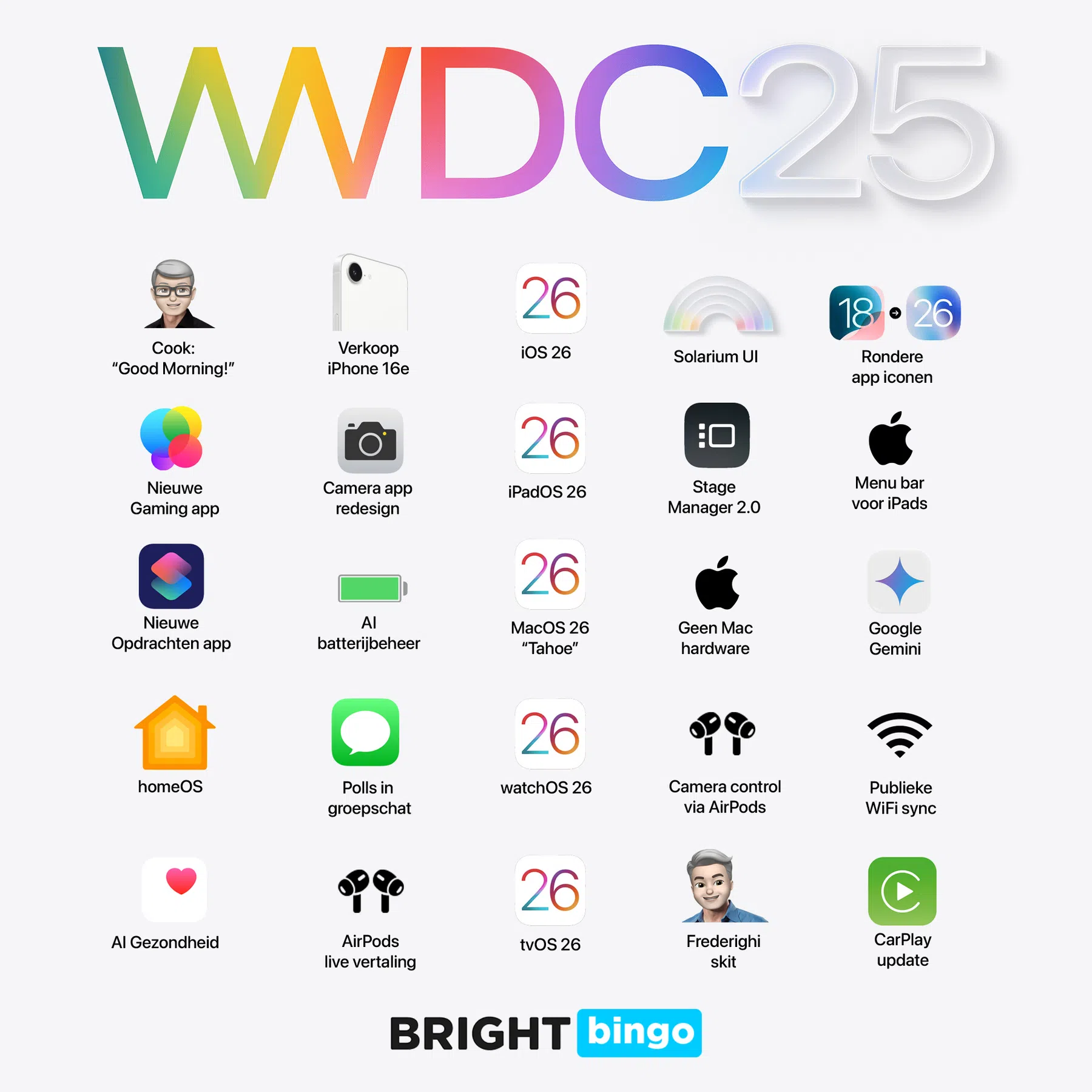 Bright Bingo: WWDC25