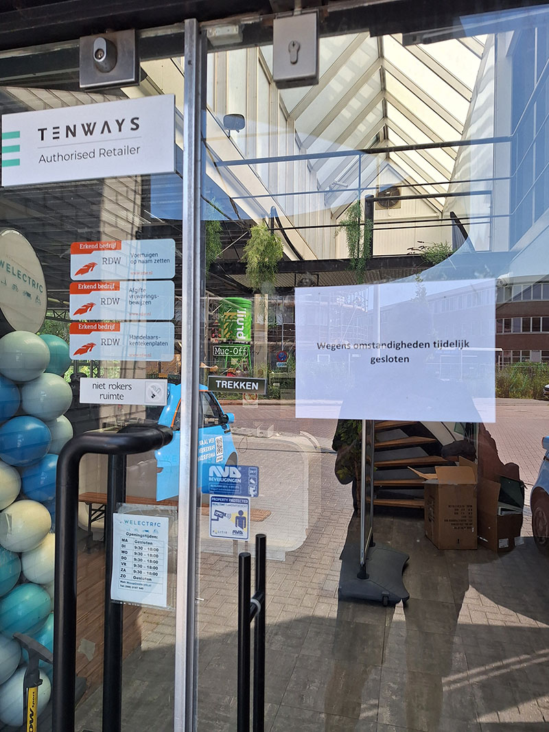 Welectric Weesp is gesloten