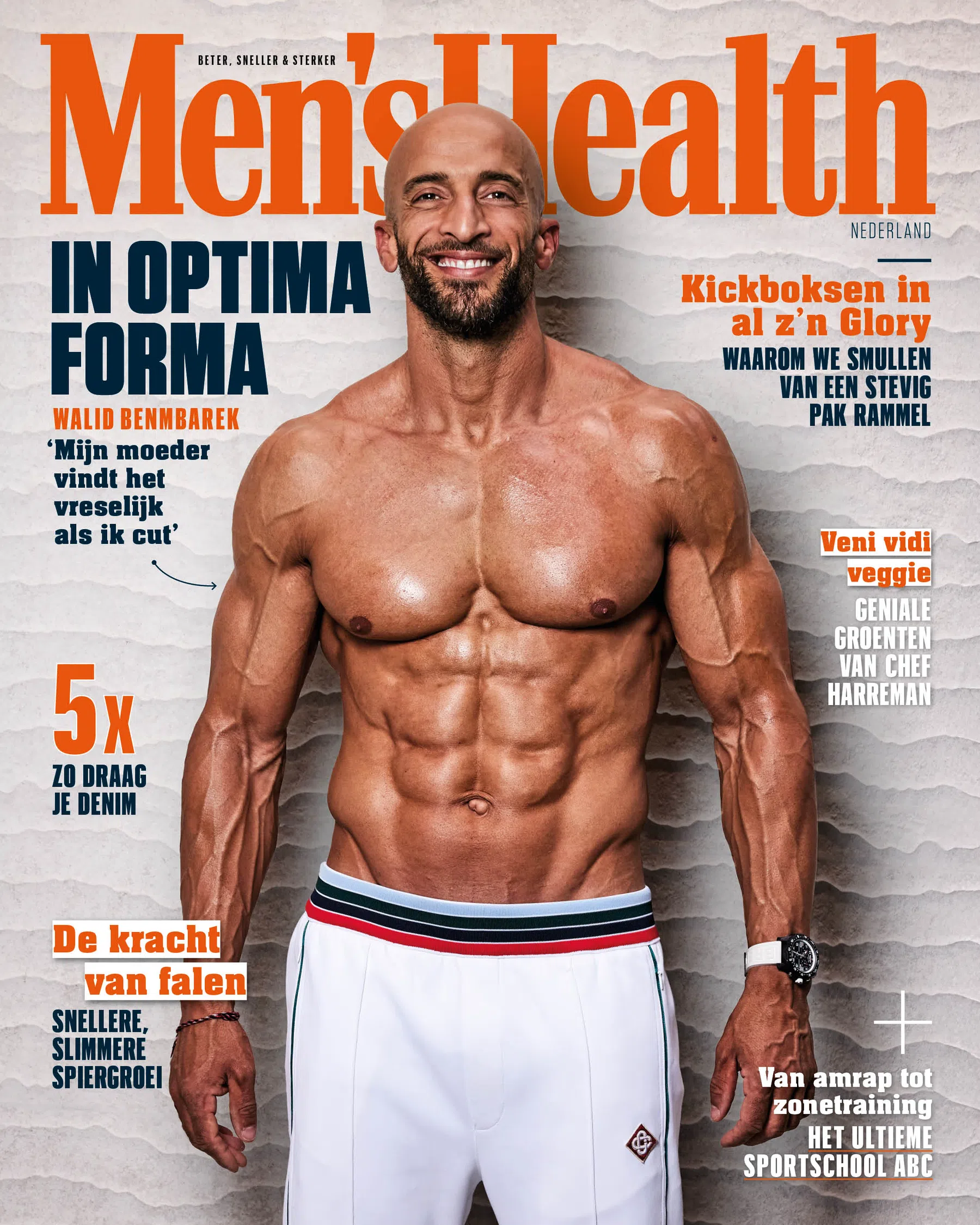 Fitter dan fit: Walid Benmbarek op de nieuwste Men's Health cover