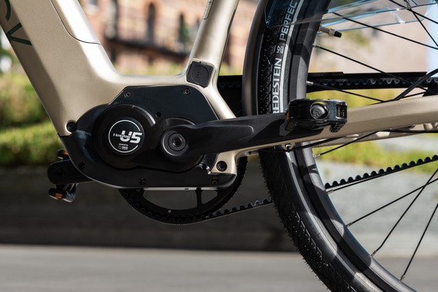 Een middenmotor op een e-bike.