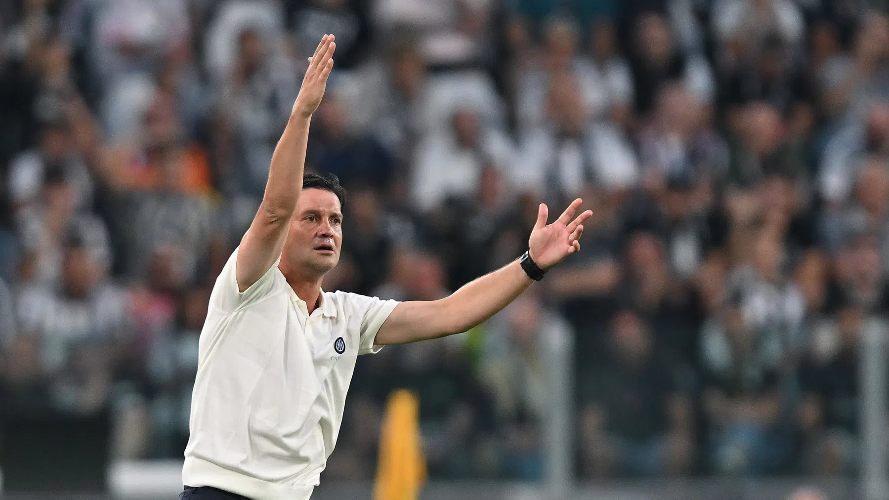 Cristian Chivu tijdens Inter - Juventus