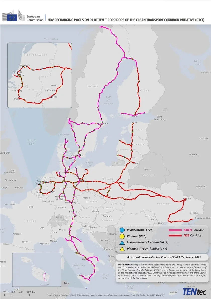 De verschillende corridors