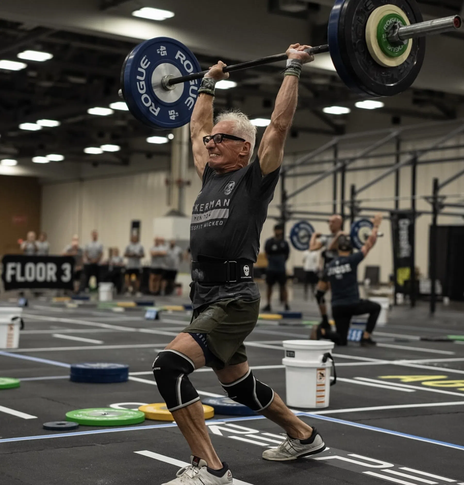 De indrukwekkende 86kg Clean & Jerk van Ackerman