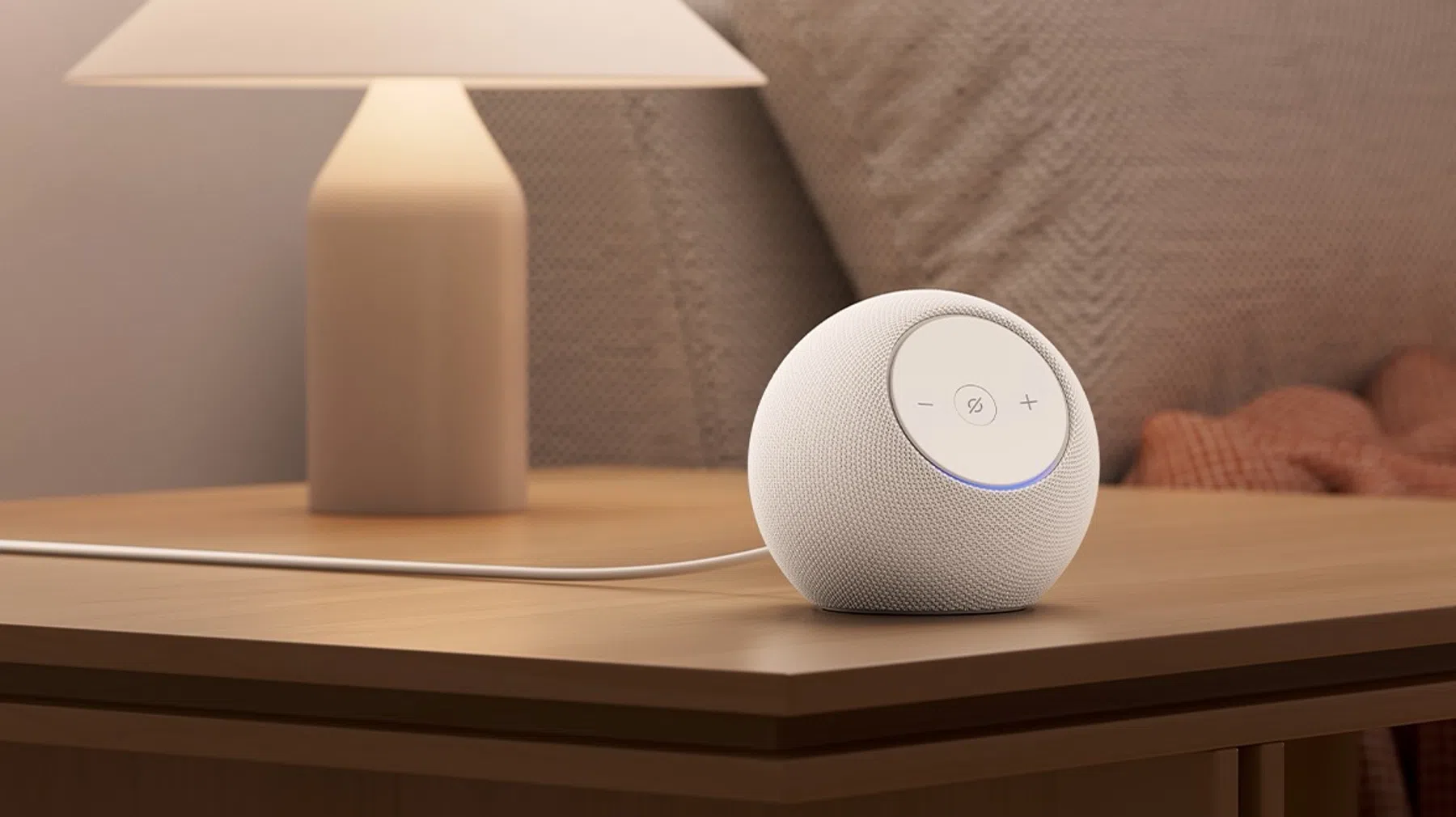 De nieuwe Echo Dot, de kleinste Amazon-speaker.