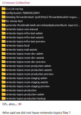 De vermeende gehackte files van Nintendo