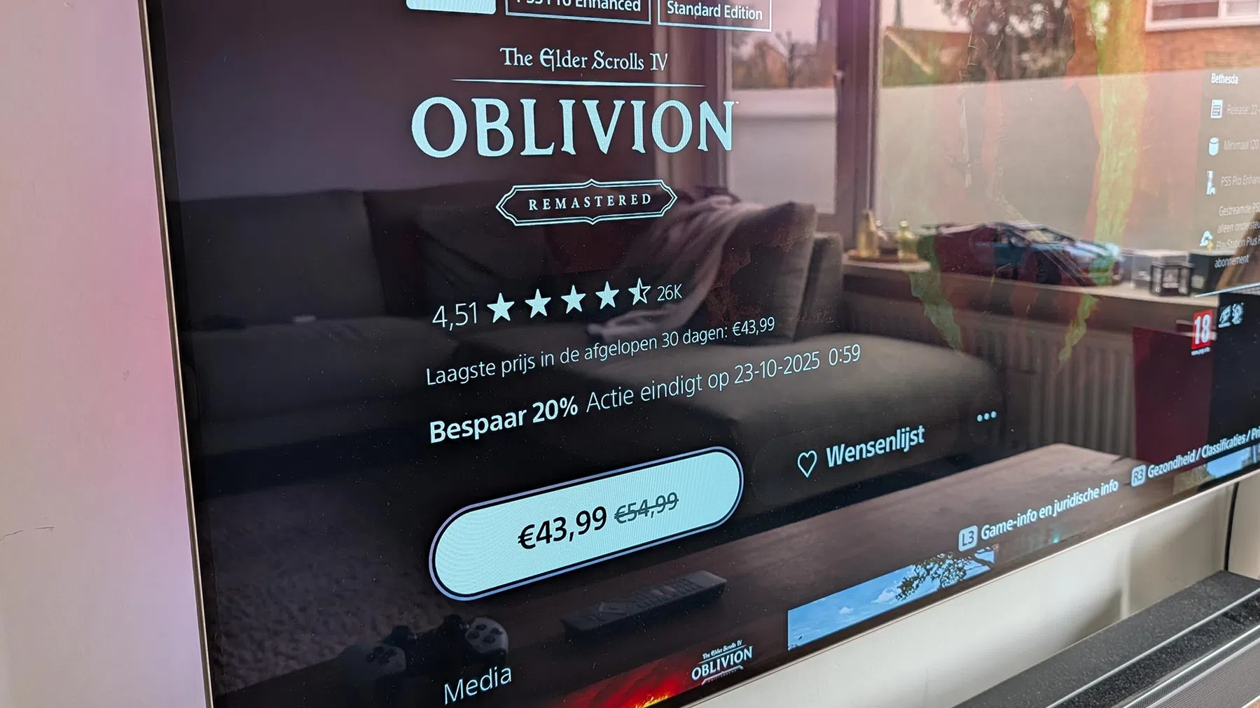 Prijsgeschiedenis te zien in PlayStation Store