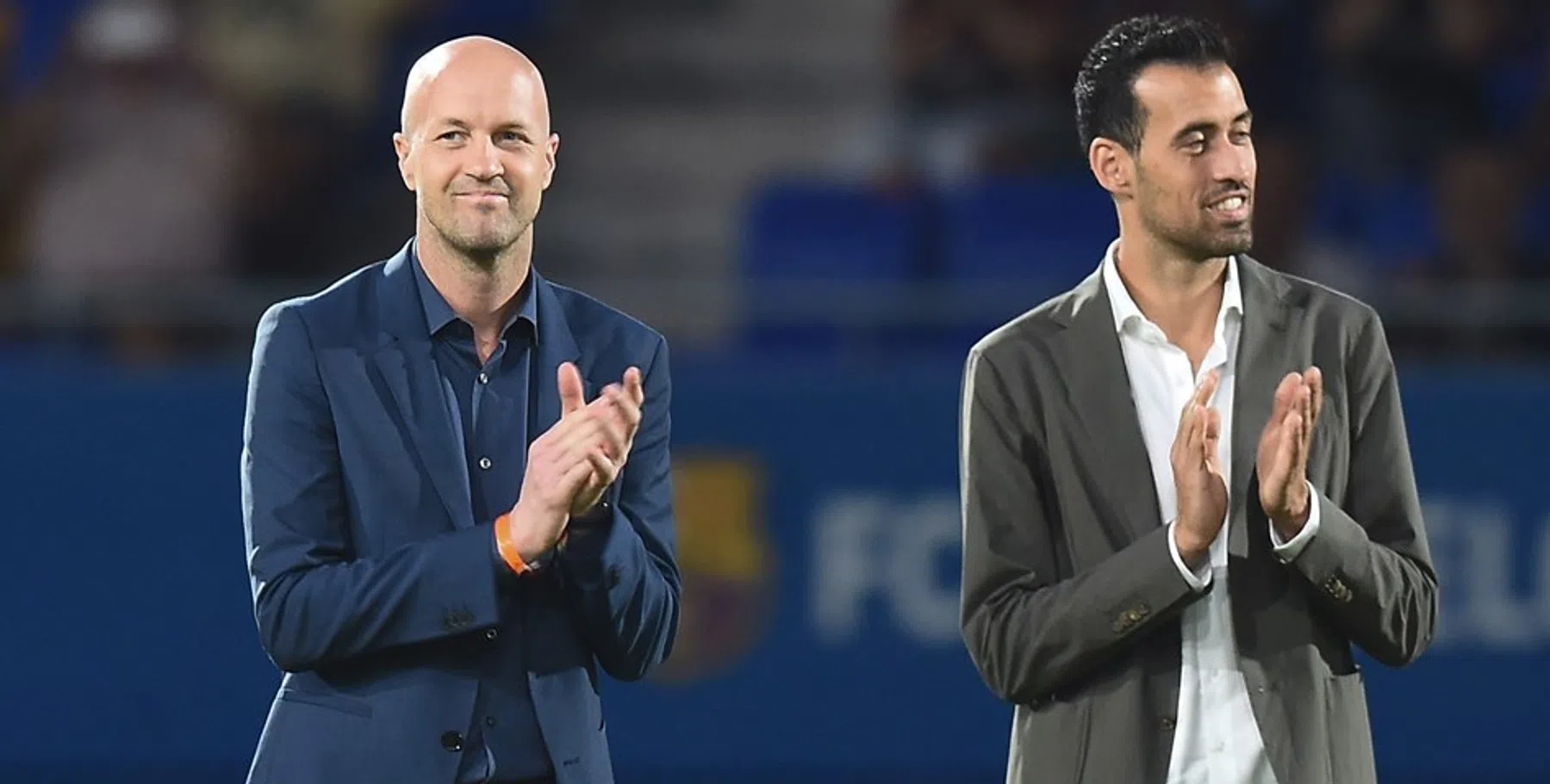 Jordi Cruijff en Sergio Busquets