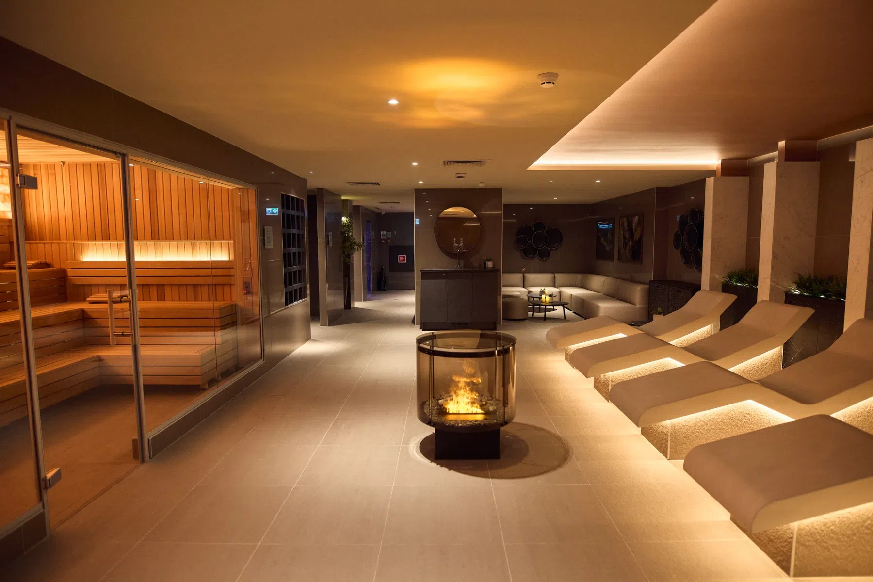 Een wellness met sauna