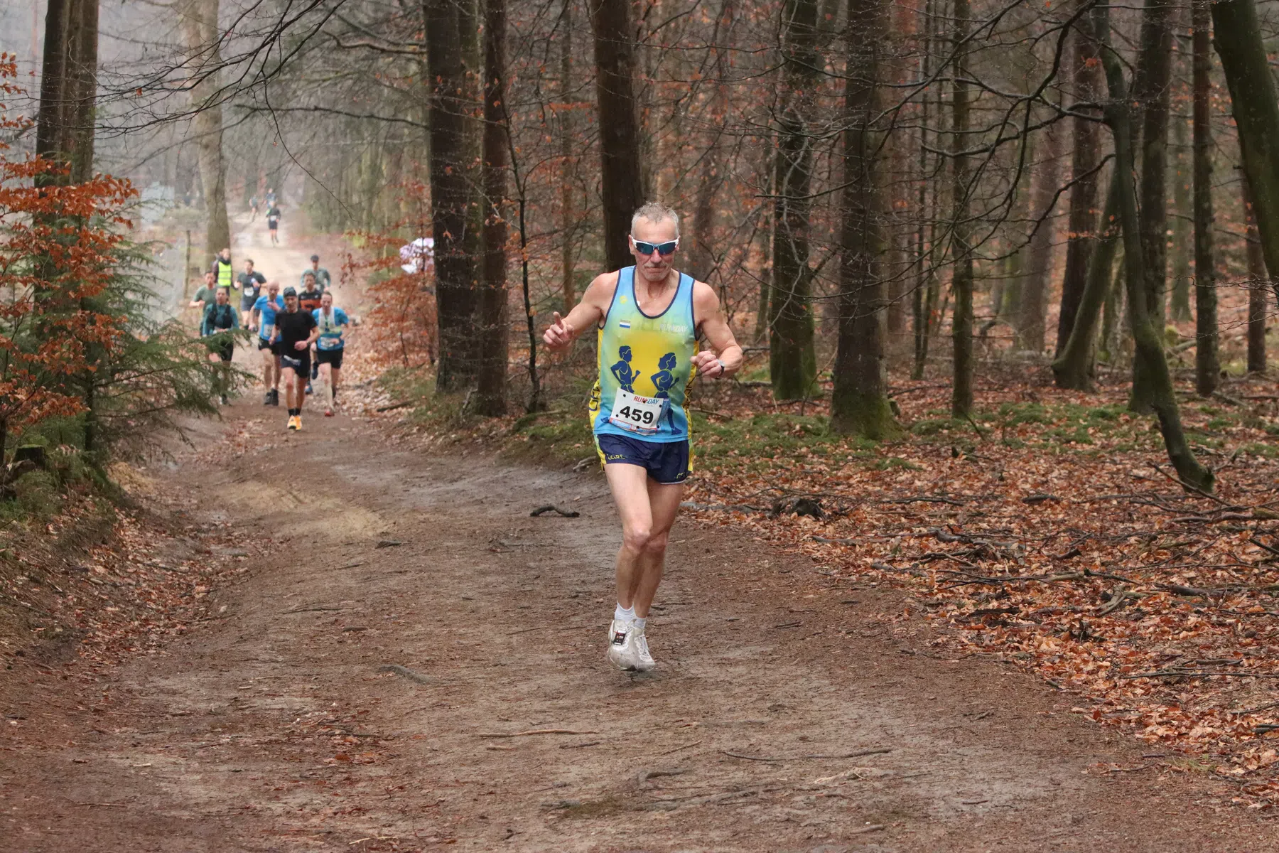 Het is geen meter vlak bij de Jutberg Trail