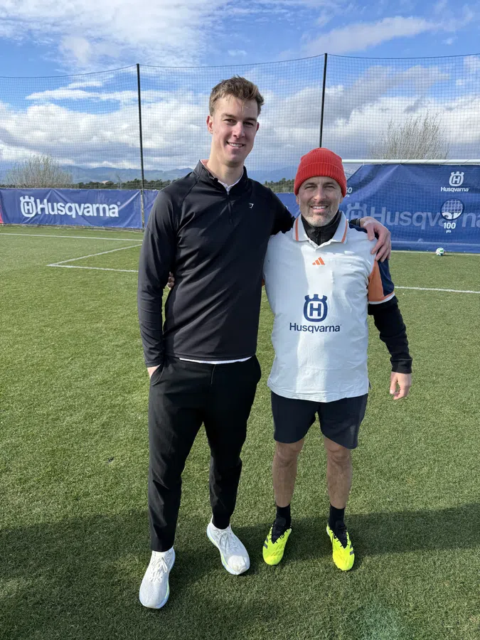 Op de foto met Joe Cole