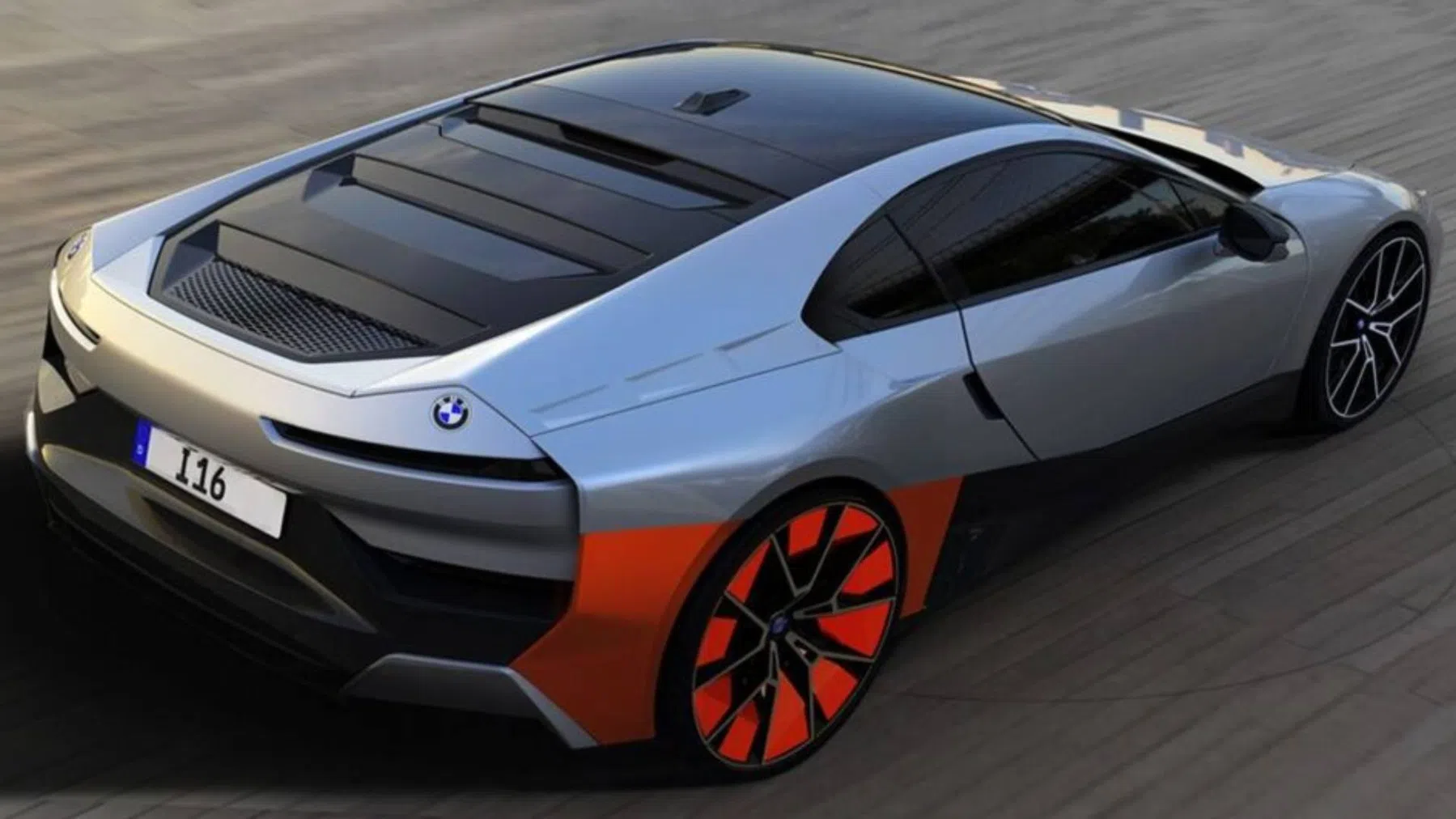 BMW i16 Concept schuin achter