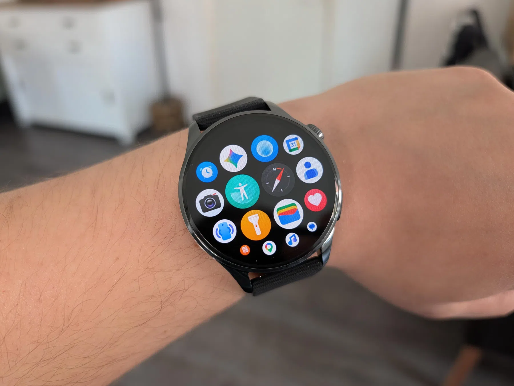 Verzameling apps op de Xiaomi Watch 5.
