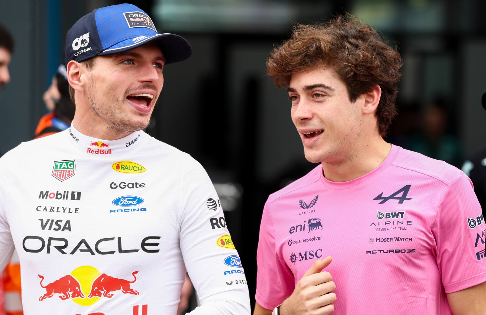 Max Verstappen en Franco Colapinto