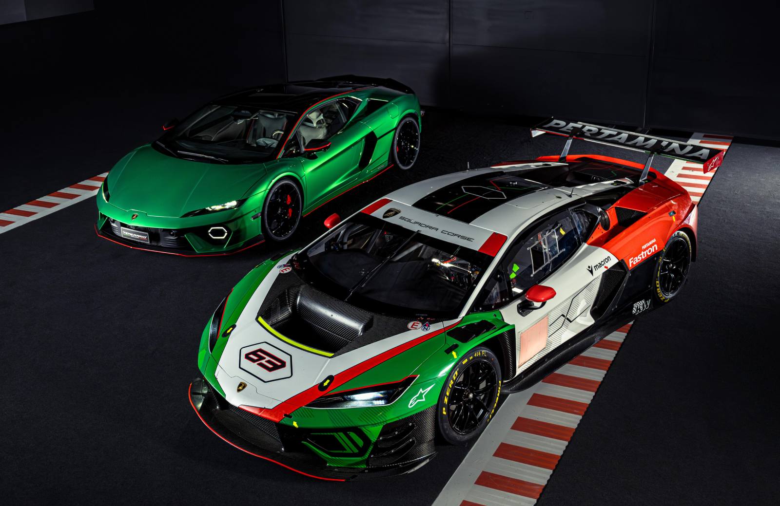 Lamborghini Temerario en Temerario GT3