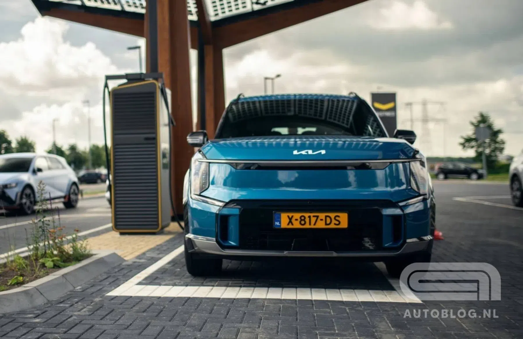 Kia EV9 Fastned voor opladen