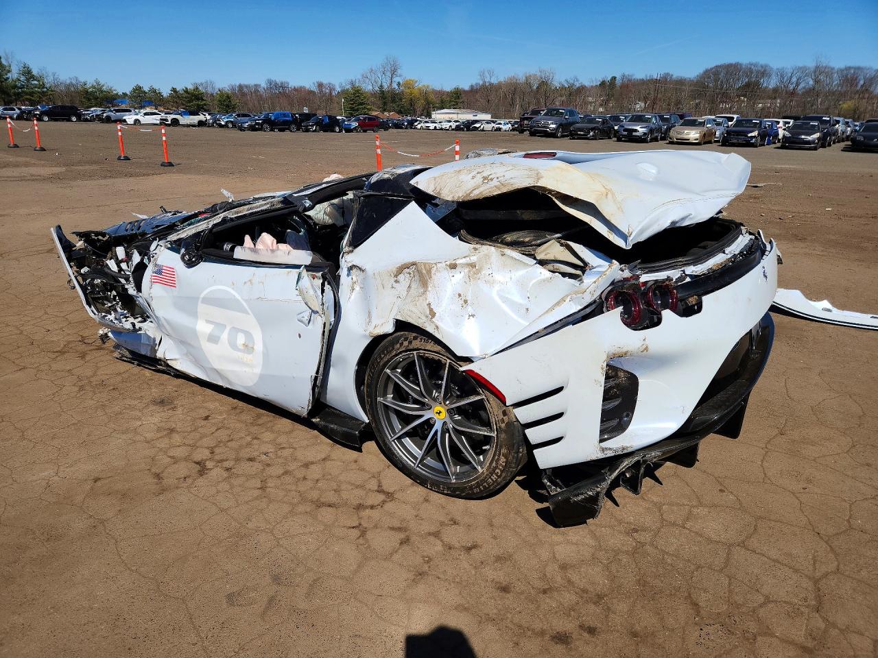 Gecrashte Ferrari 812 Competizione A