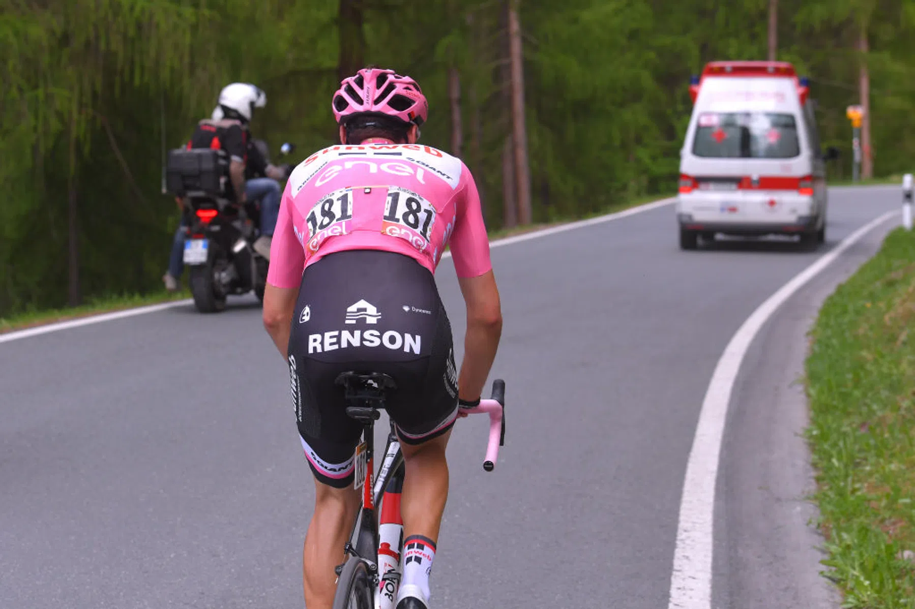 Tour of Italy 2017 / Stage 16 Tom DUMOULIN (NED) Pink Leader Jersey