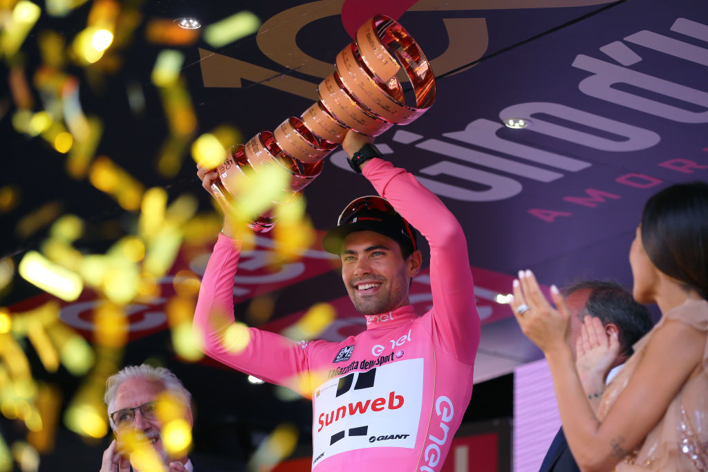 Tour of Italy 2017 / Stage 21 Podium / Tom DUMOULIN (NED) Pink Leader Jersey