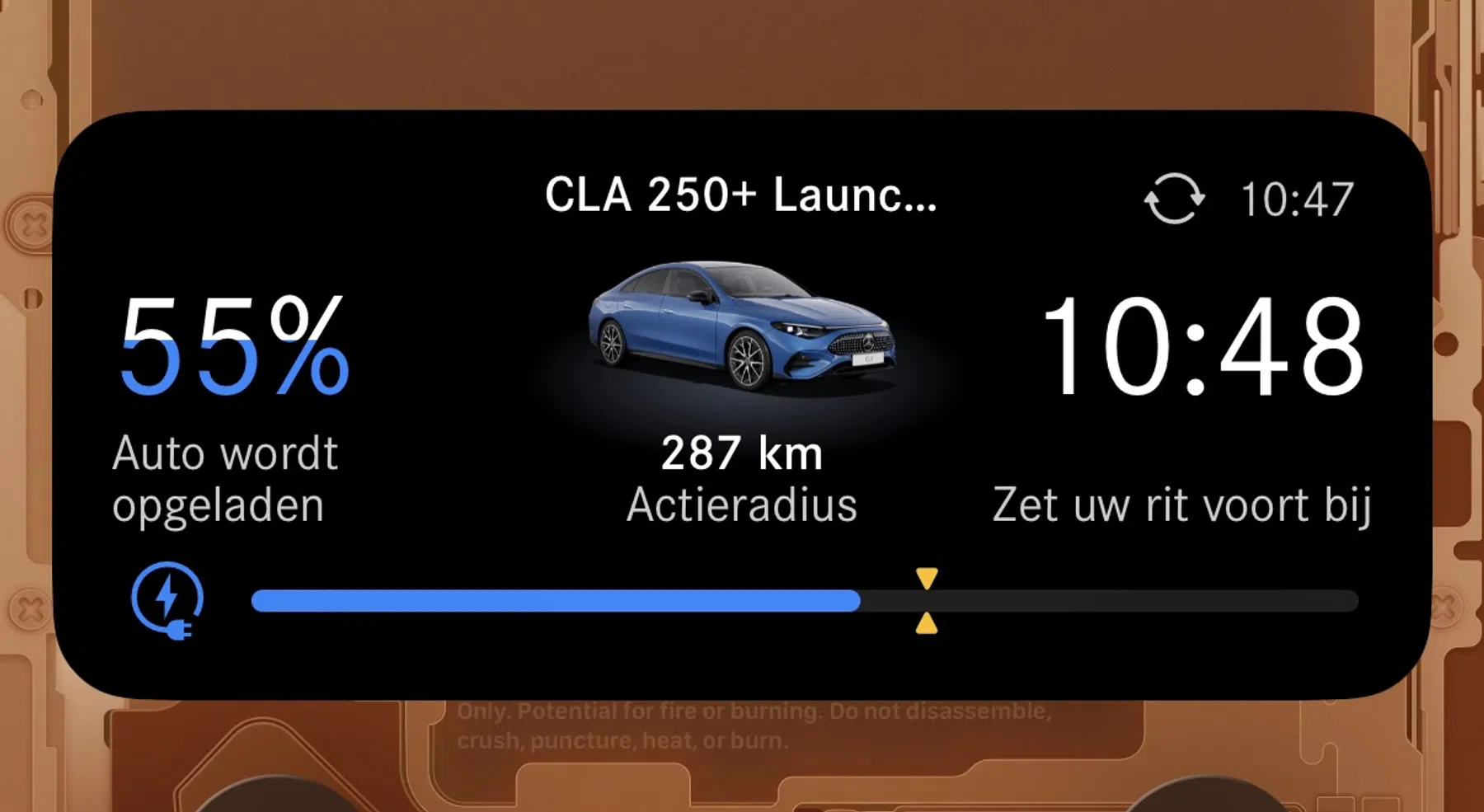 live activity CLA op iPhone