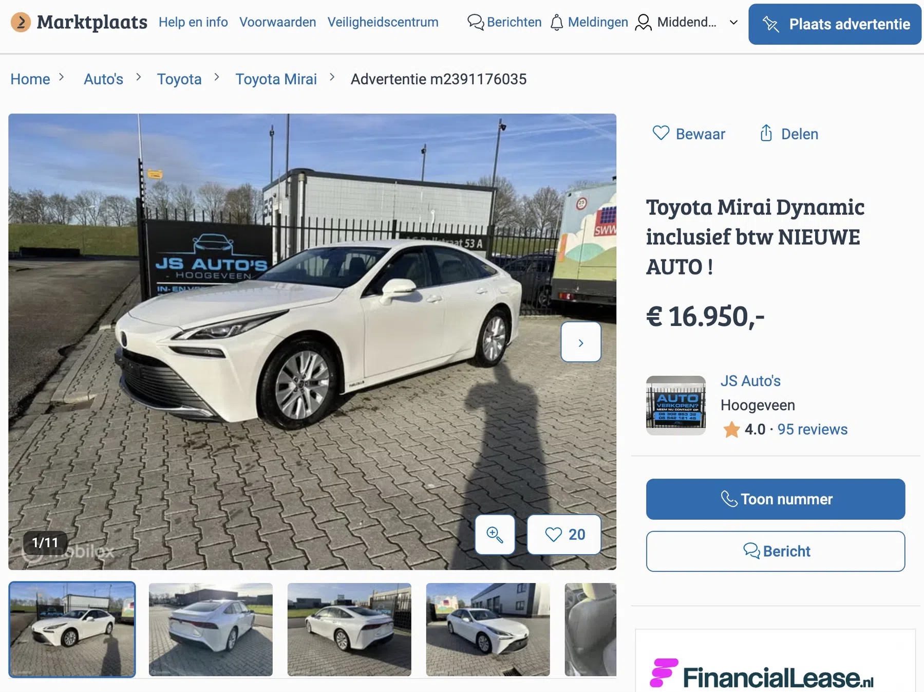 marktplaats mirai