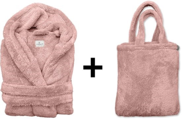 Teddy Fleece Badjas met Capuchon & Teddy Tas