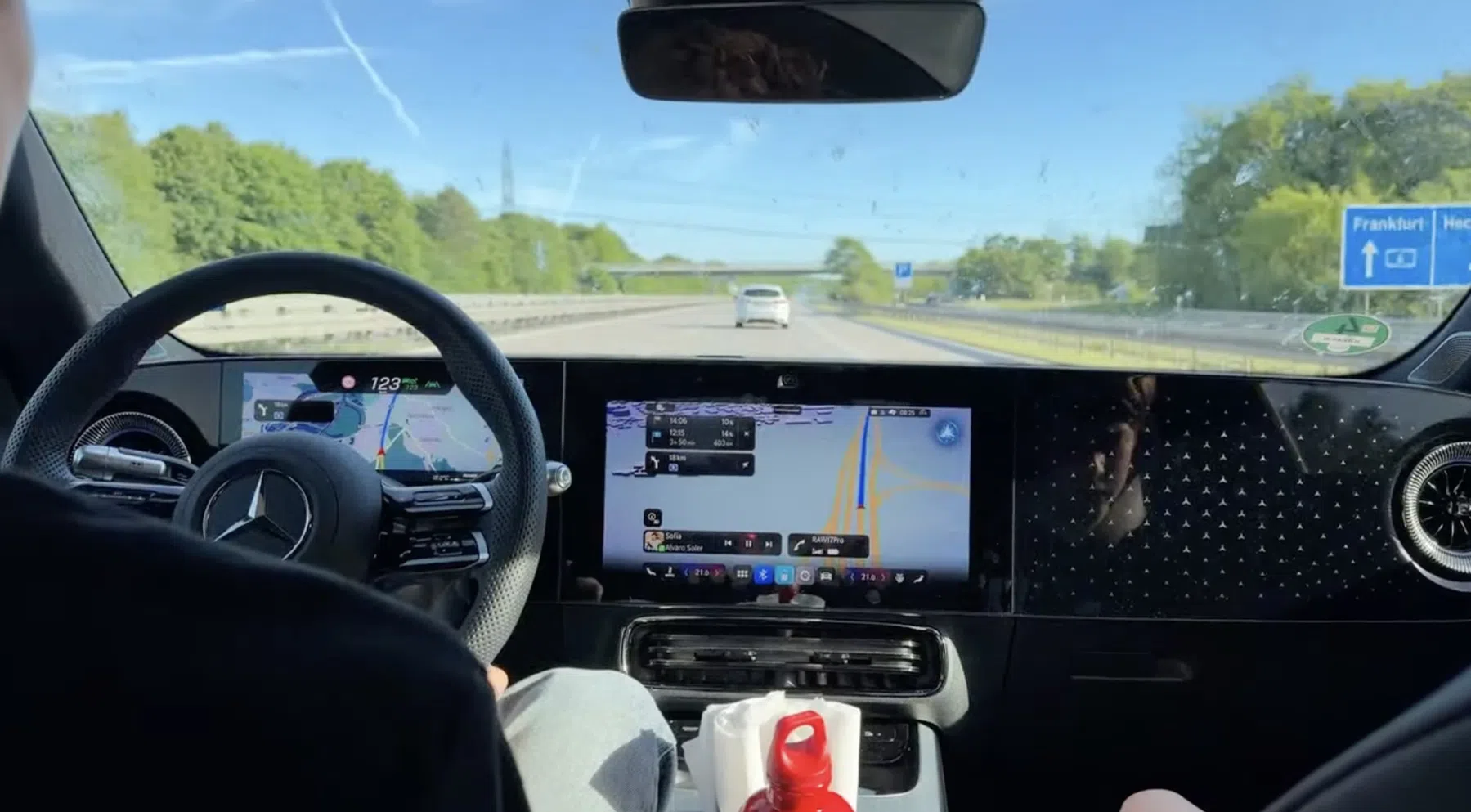 Interieur van de Mercedes-Benz CLA