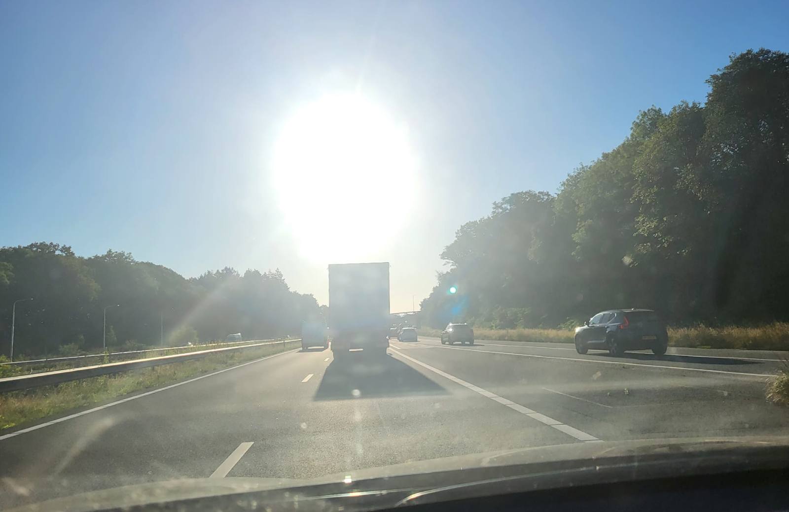 Zon in auto