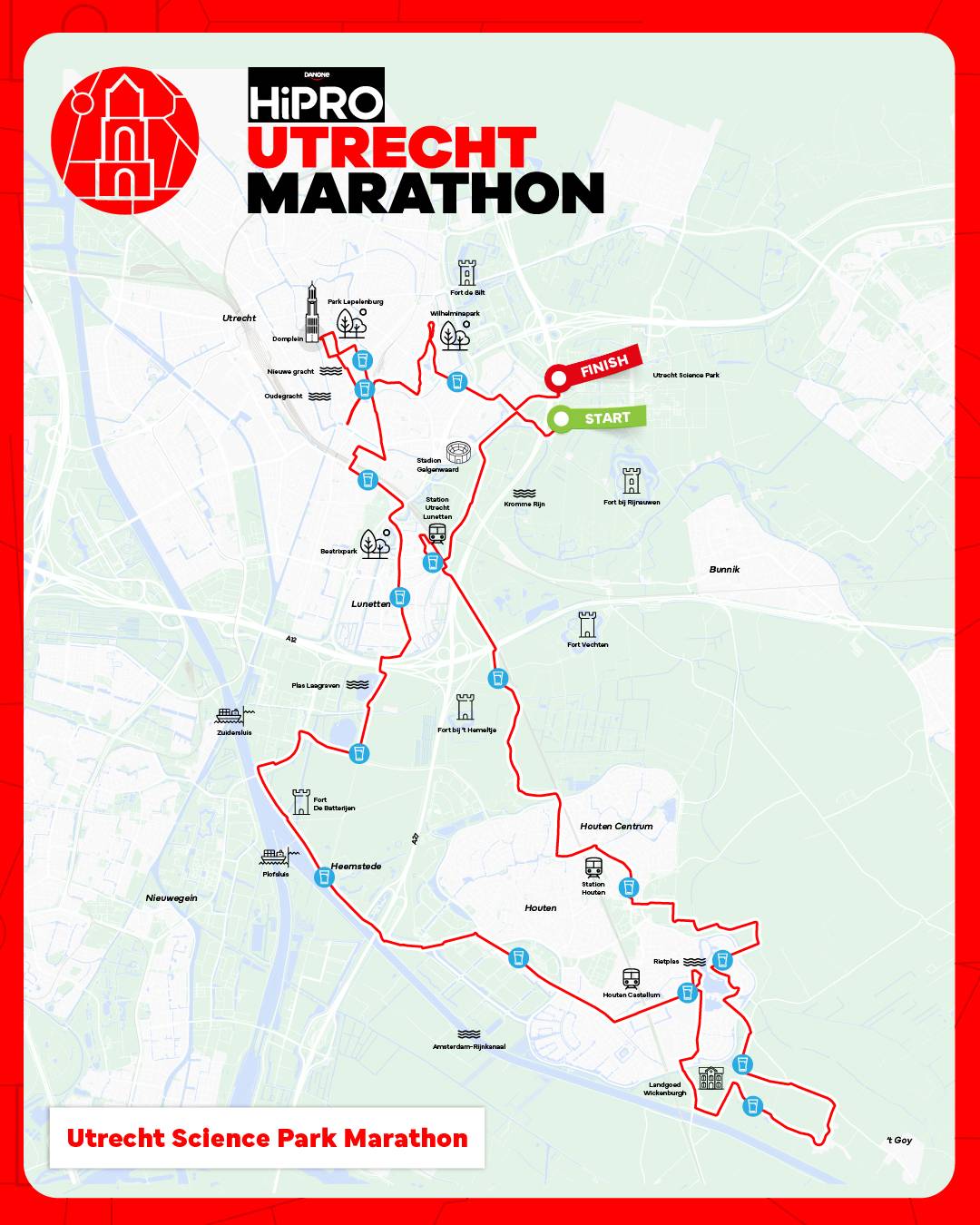 Parcours Utrecht Marathon 2026