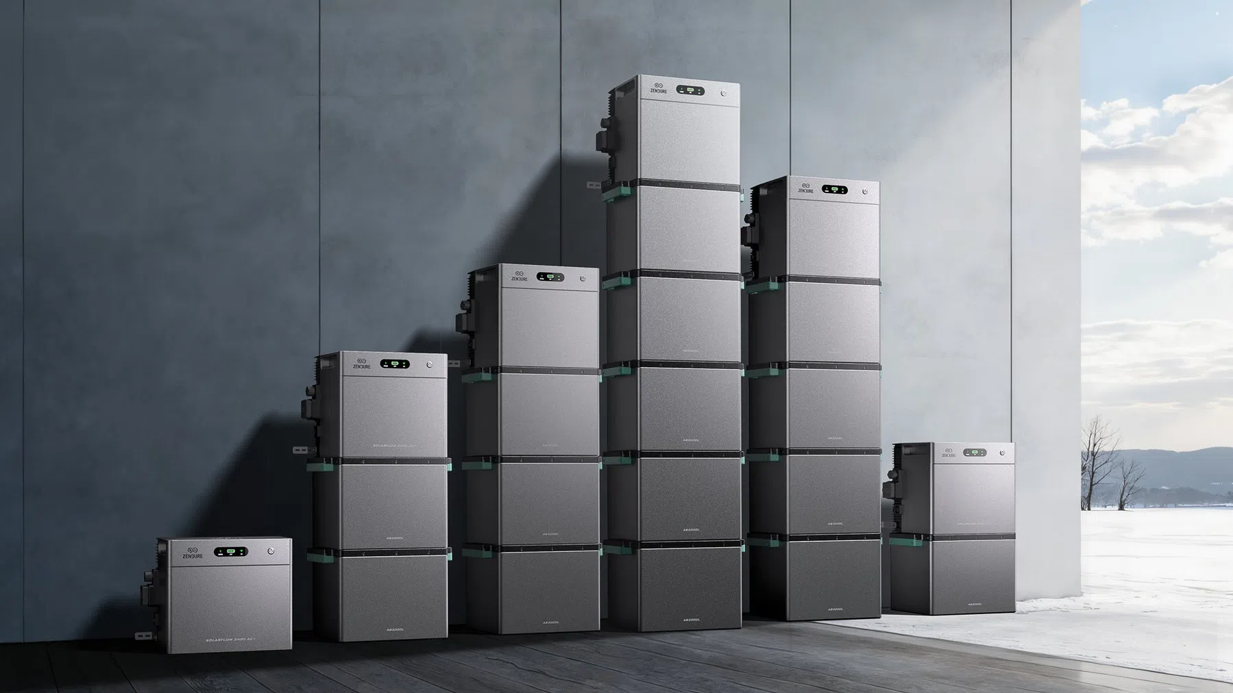 De Zendure SolarFlow 2400 AC+ is stapelbaar en uitbreidbaar.