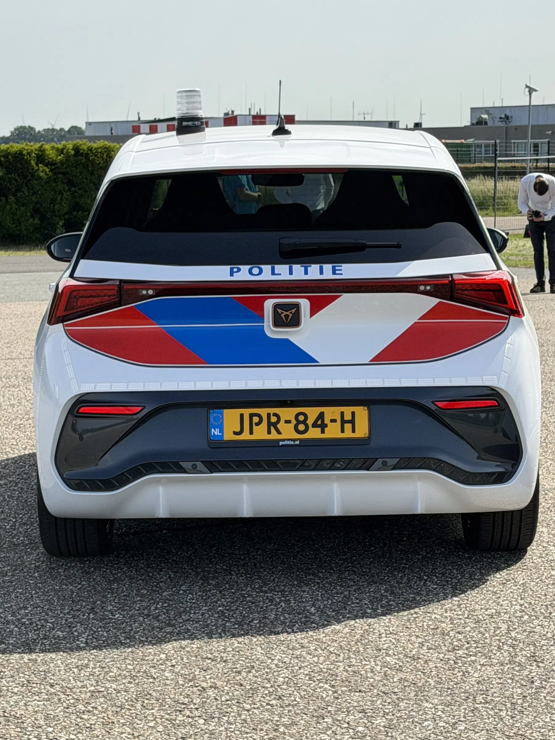 Politie elektrische auto