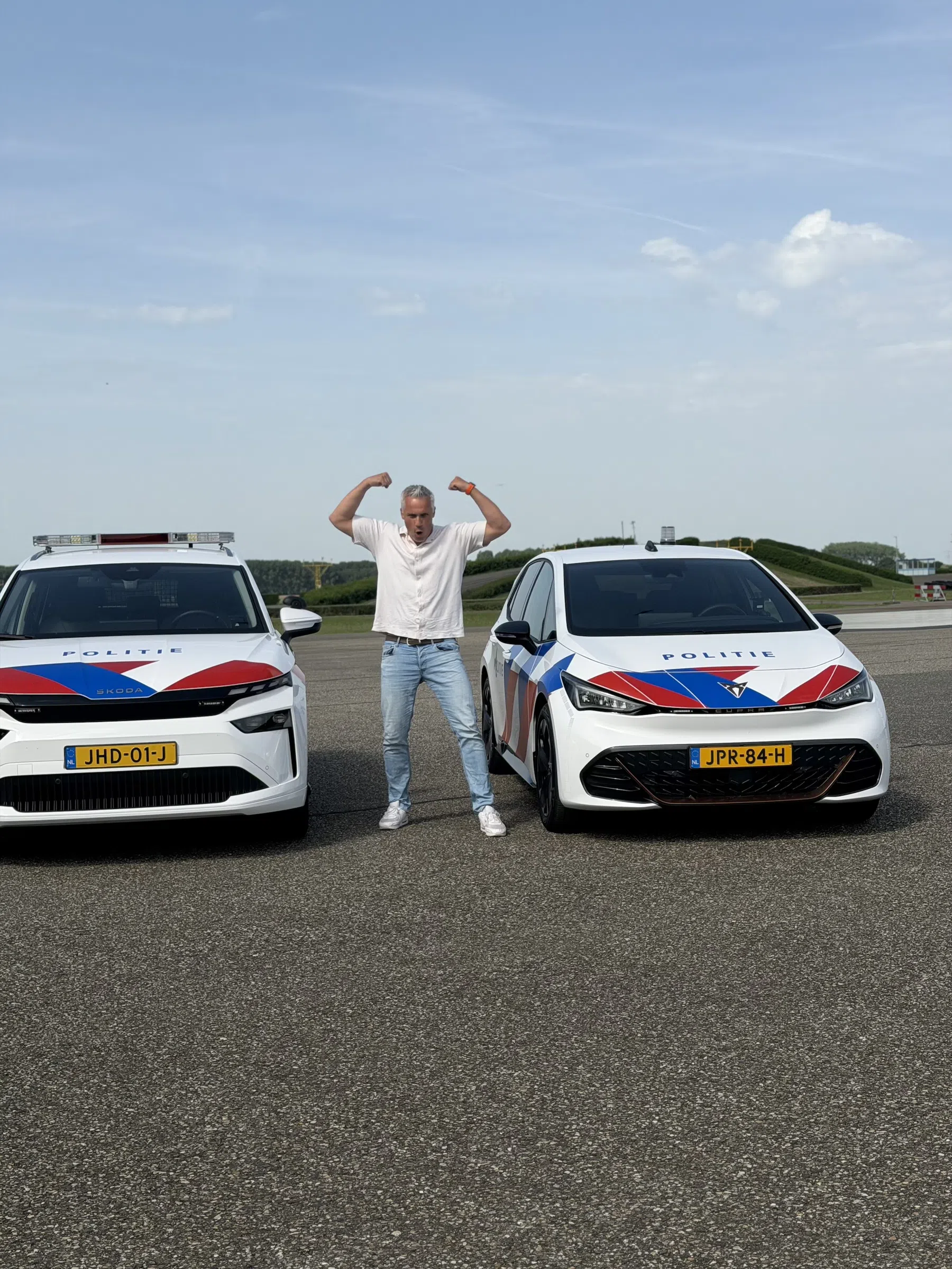 Politie elektrische auto