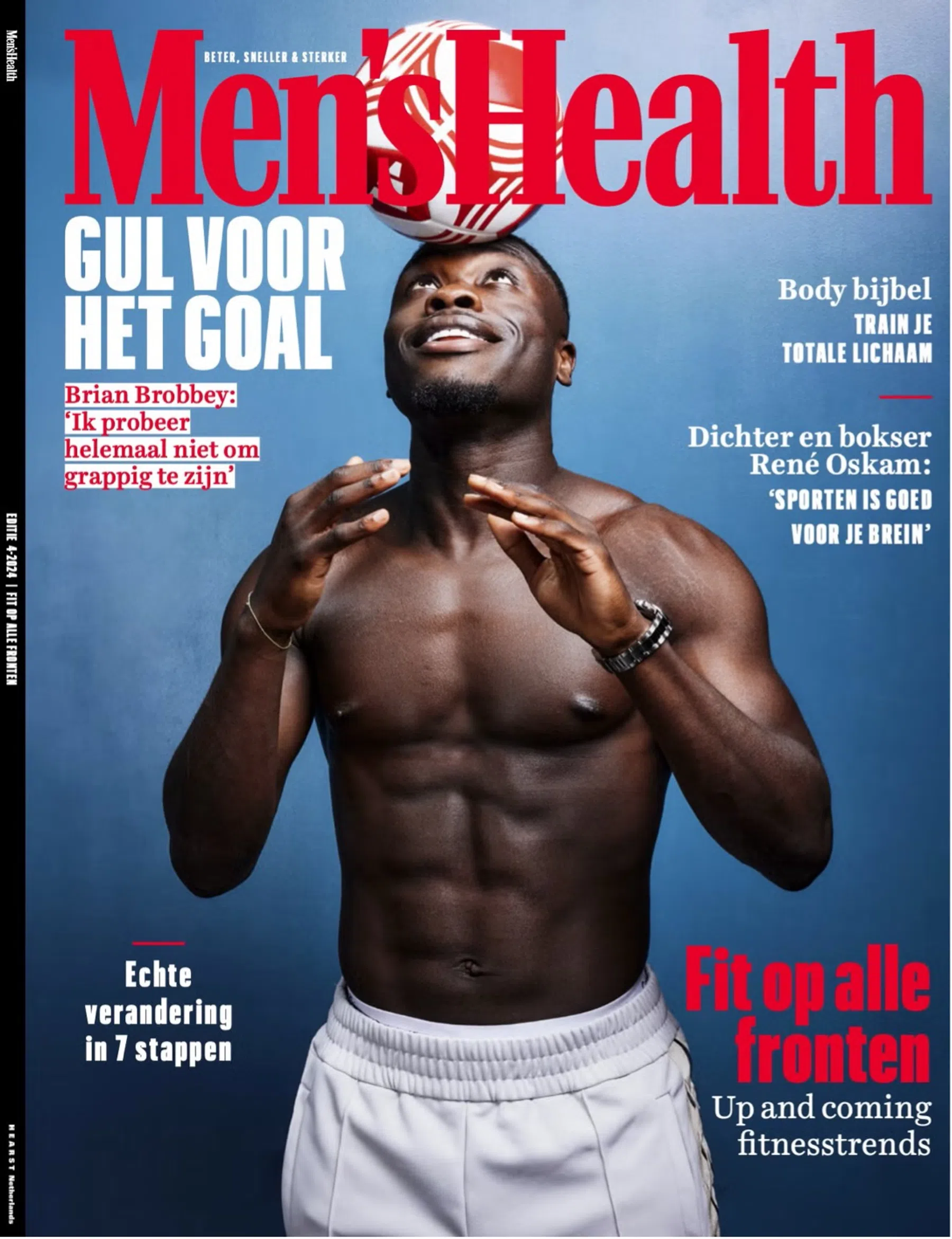 Brian Brobbey op de Men's Health cover