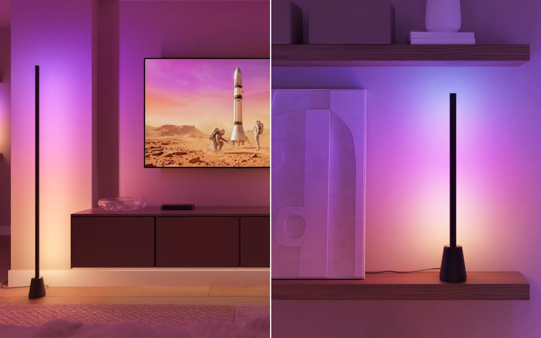 De nieuwe Play-lampen zijn er in drie formaten.
