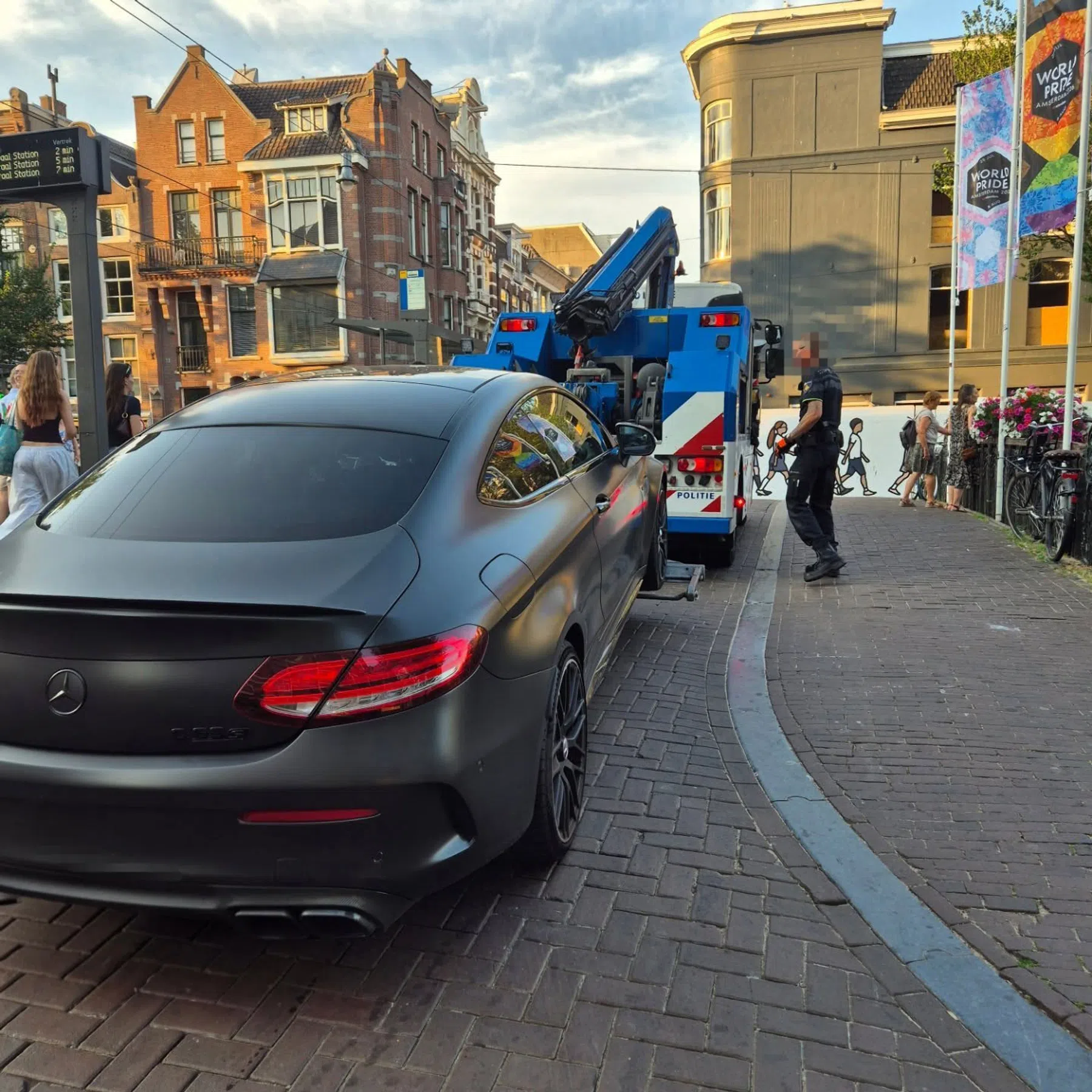 C63 AMG in beslag genomen