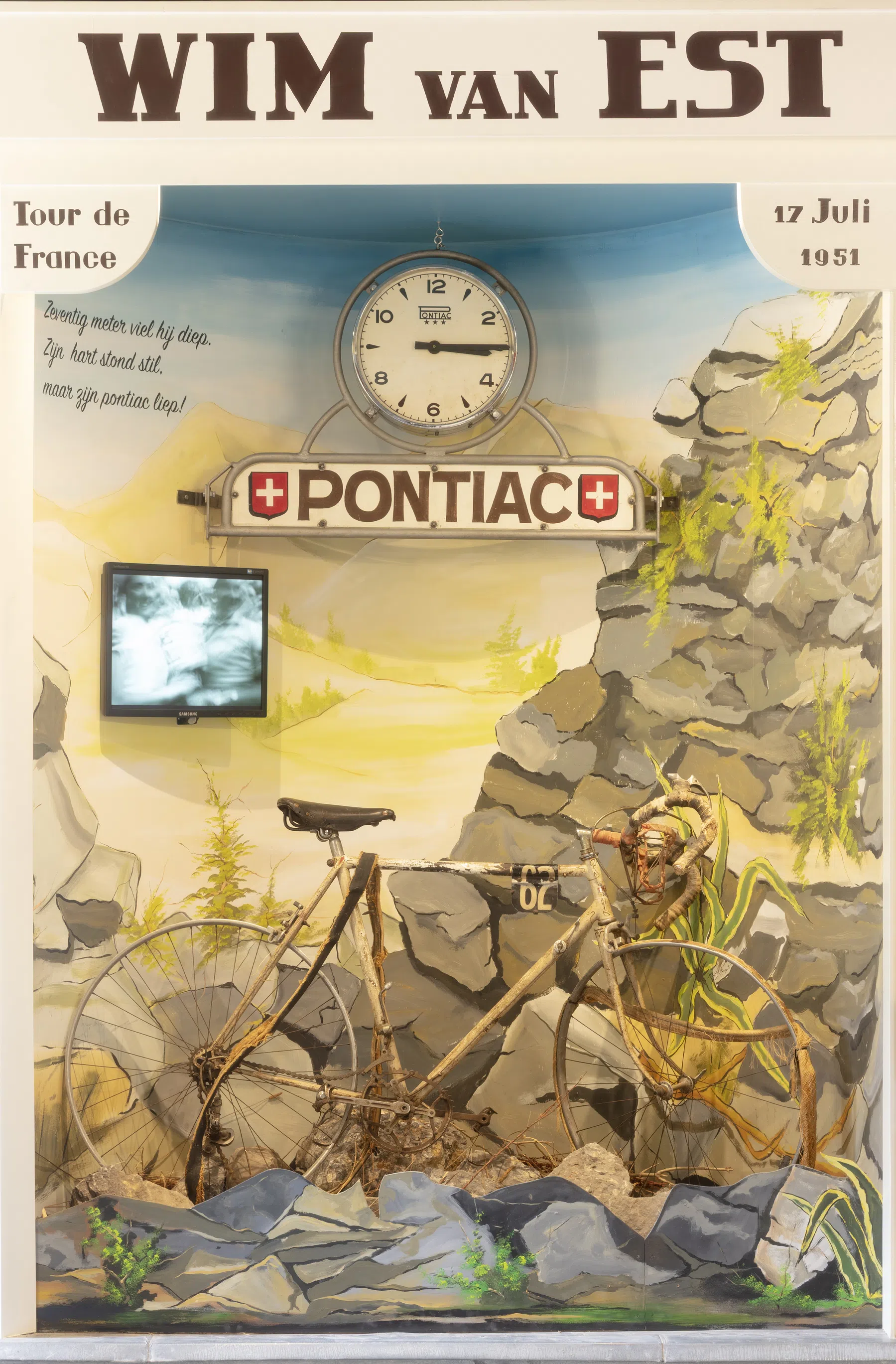 De tentoonstelling over Wim Van Est in Nationaal Fietsmuseum Velorama