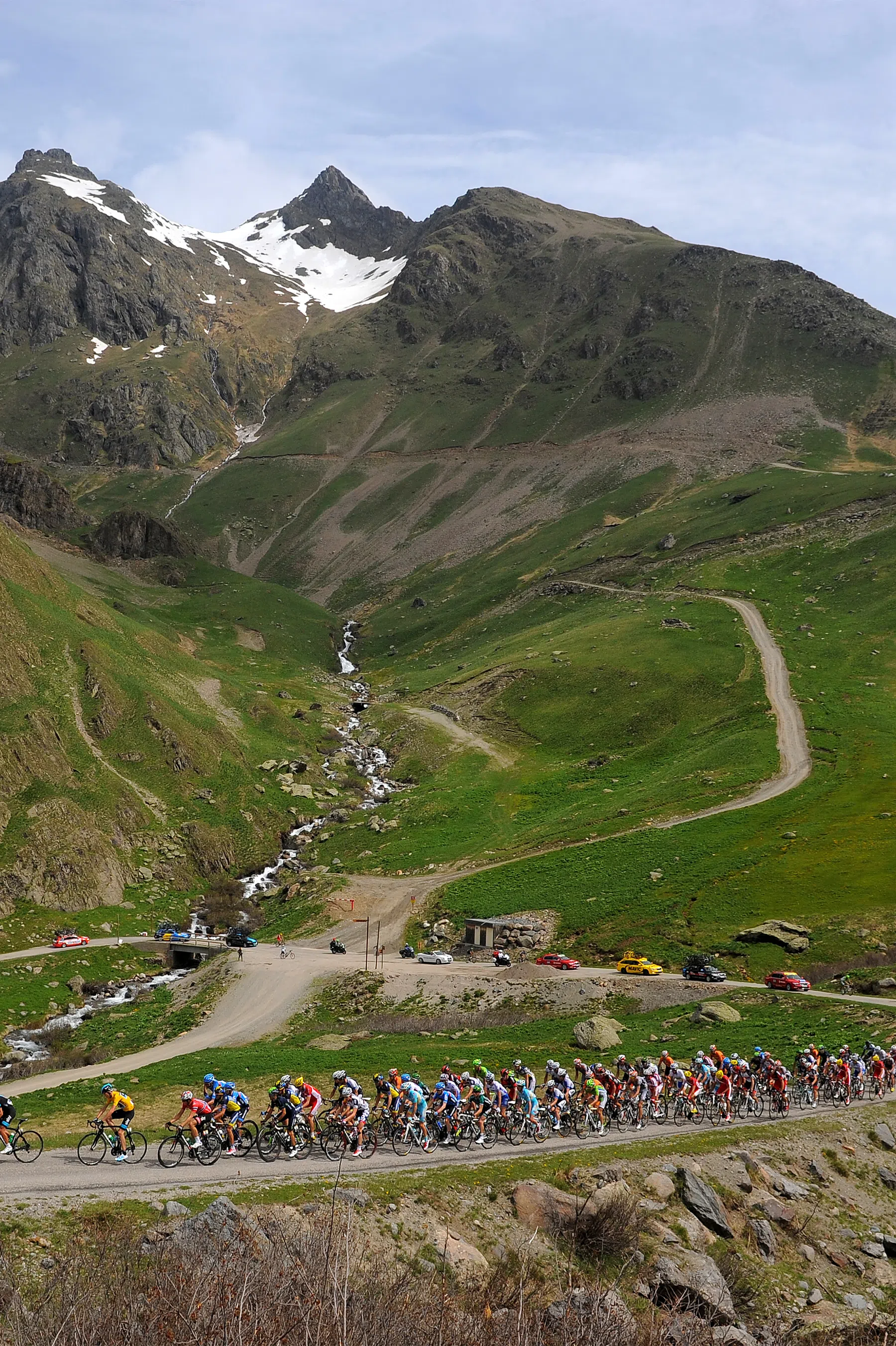 Alpe d'Huez beklommen door het peloton