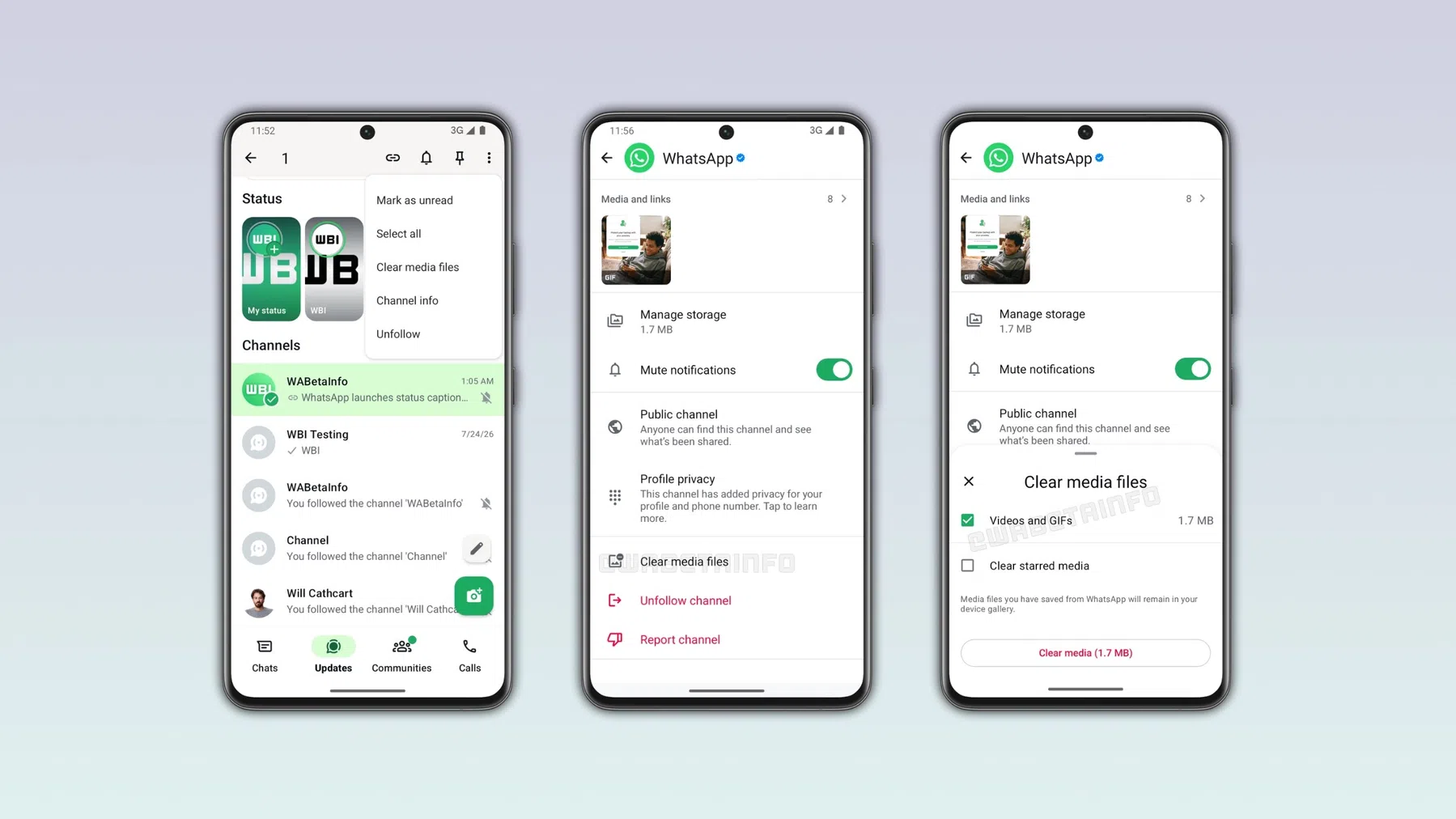 WhatsApp opschonen van kanalen