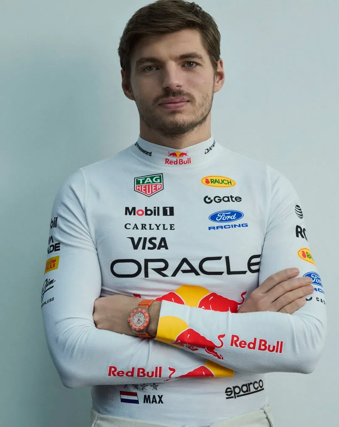 Max Verstappen met TAG Heuer