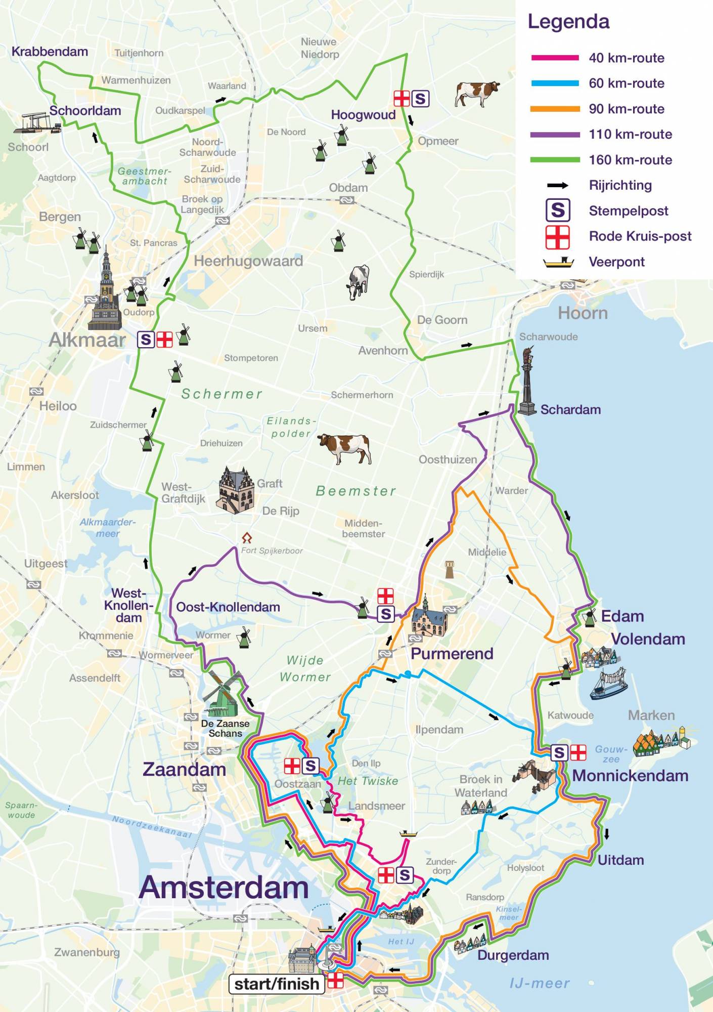 Saxo Dam tot Dam FietsClassic 2026 - Routes