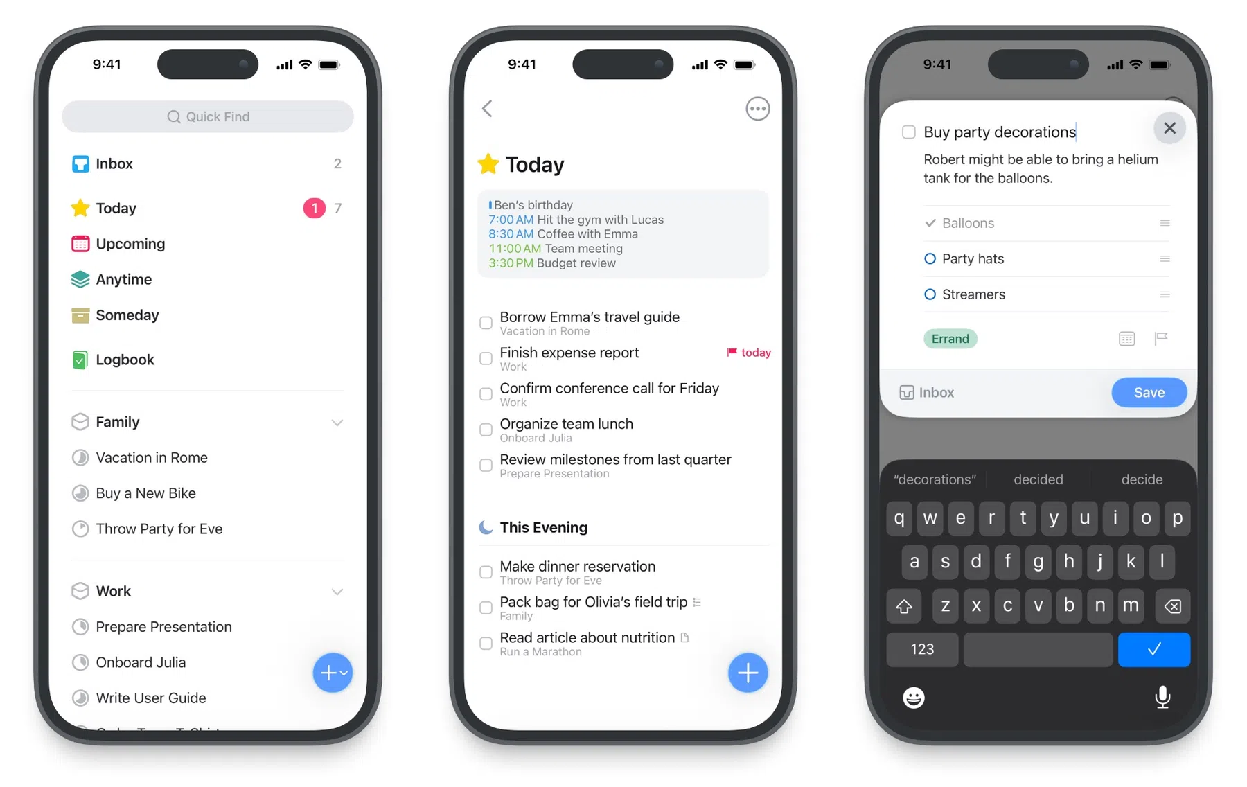 Things voor iPhone geeft veel overzicht op een klein scherm.