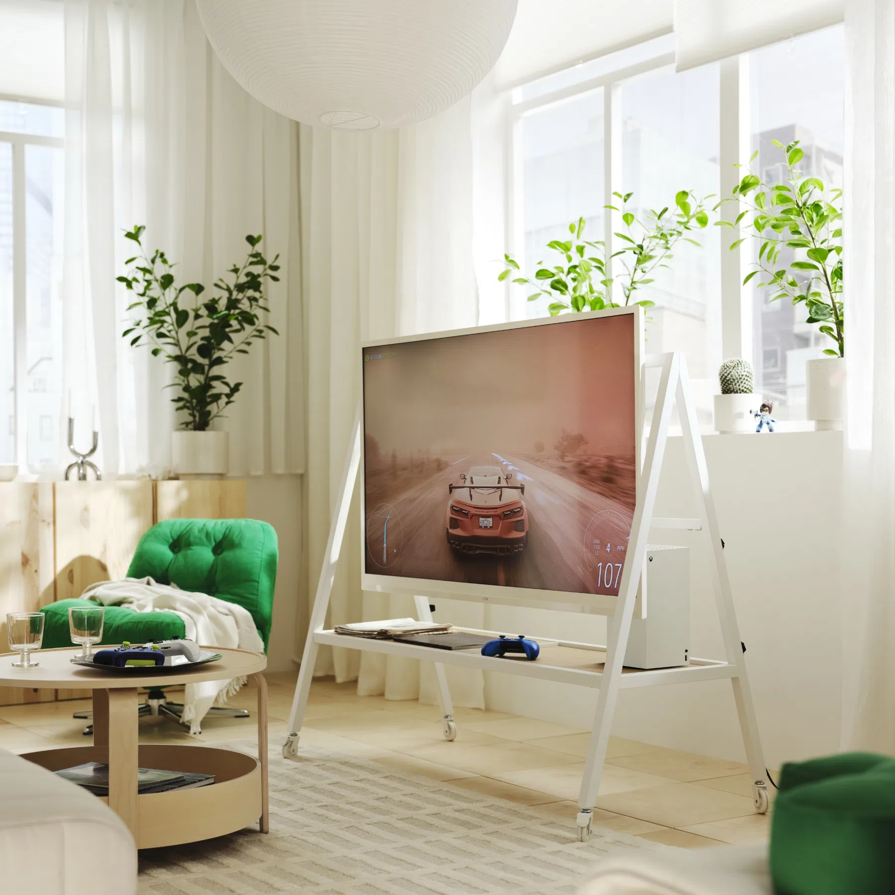 Gaming-tv-meubel op wielen: €99.99