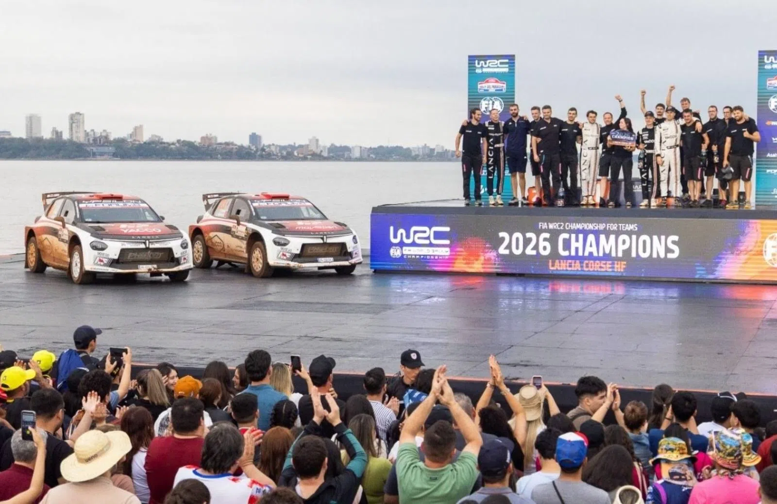 Lancia Ypsilon rallyauto WRC2 kampioen