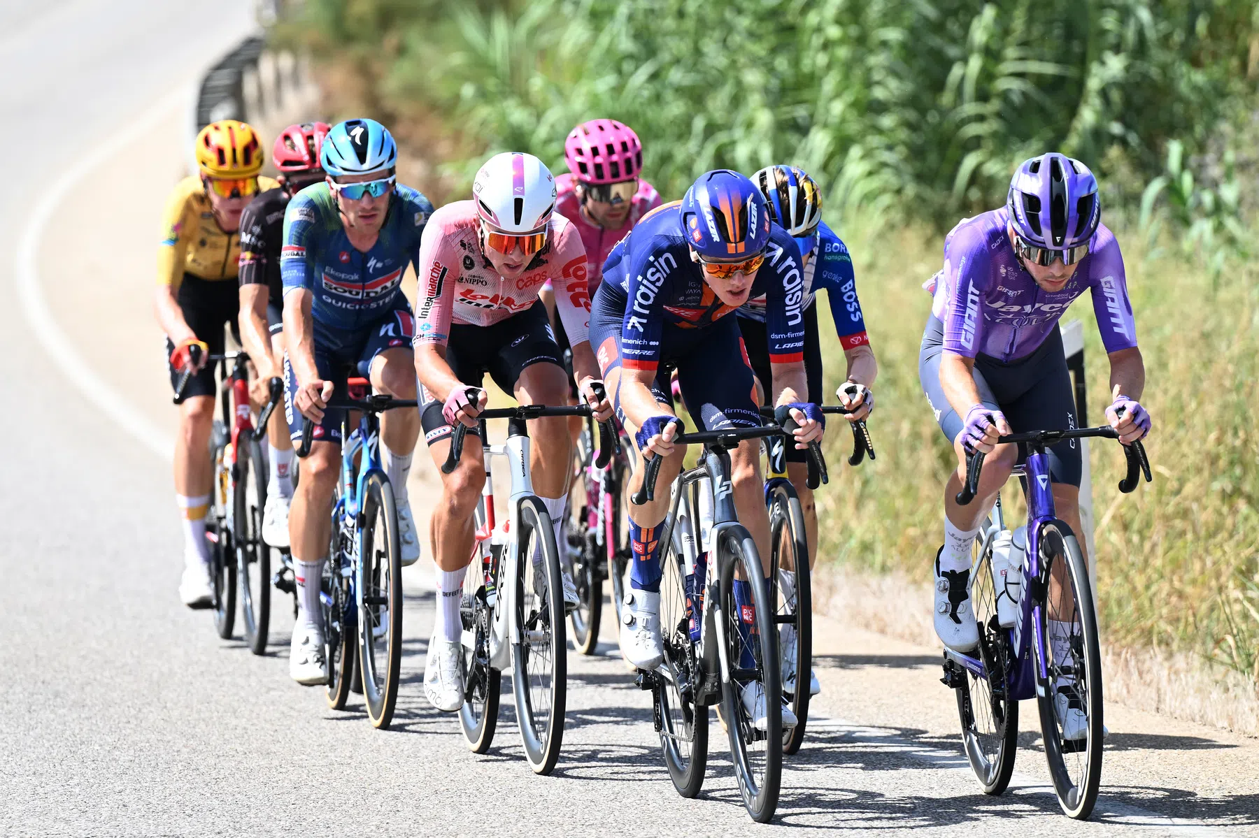 De kopgroep van etappe 15 van de Vuelta a España 2026