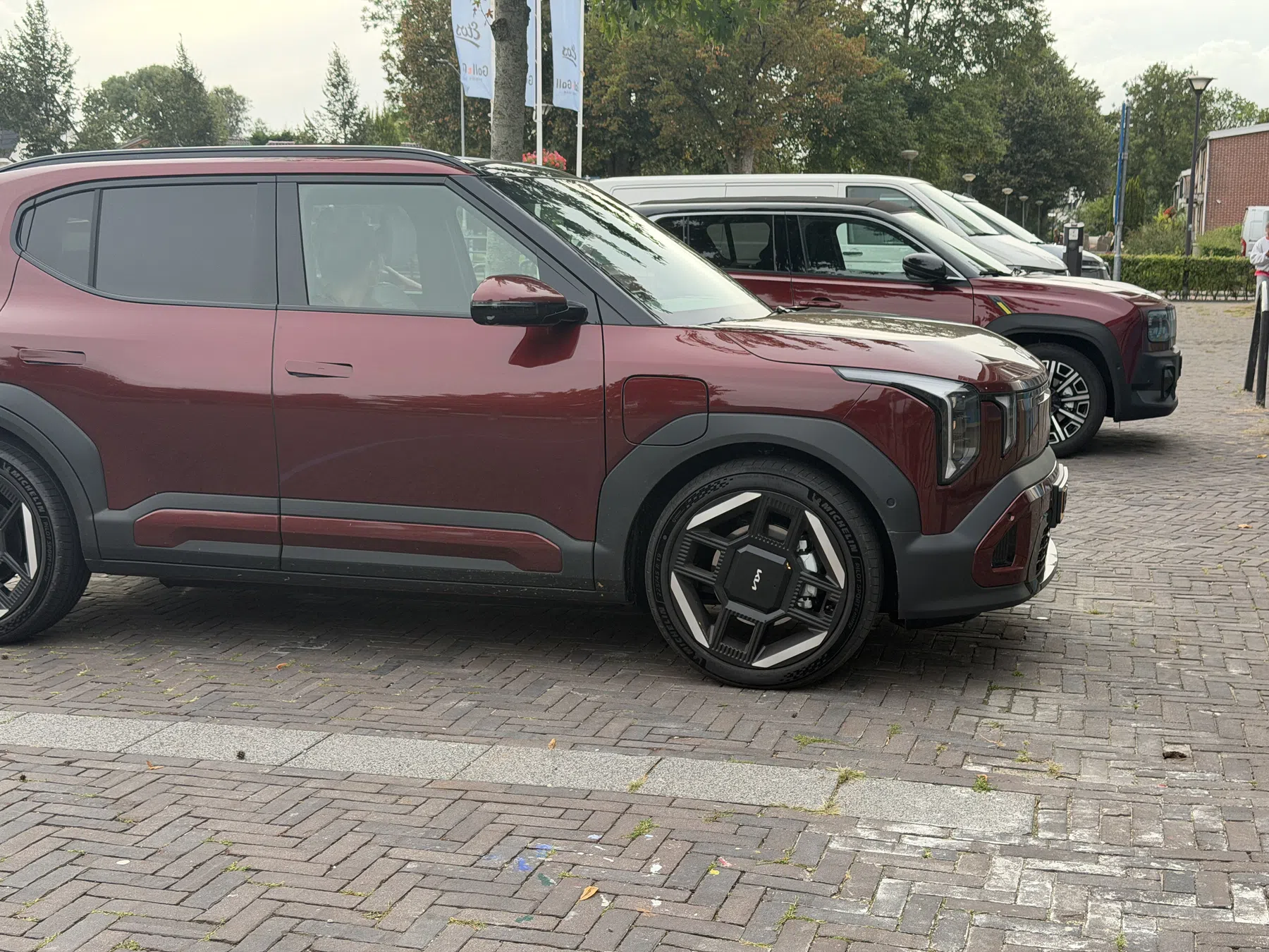 Donkerrood kunnen de EV2 en de Renault 4 beide goed hebben