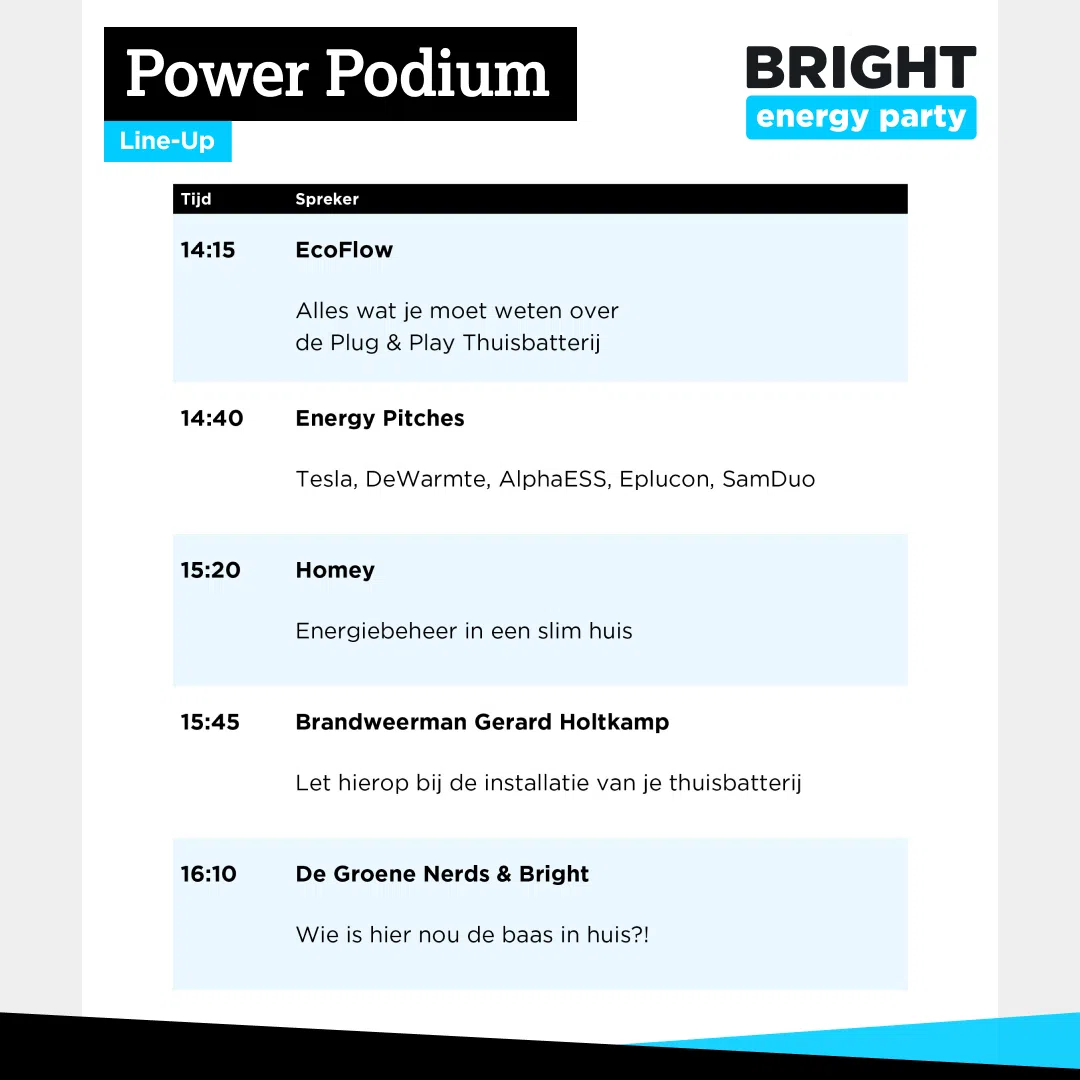 Middagprogramma