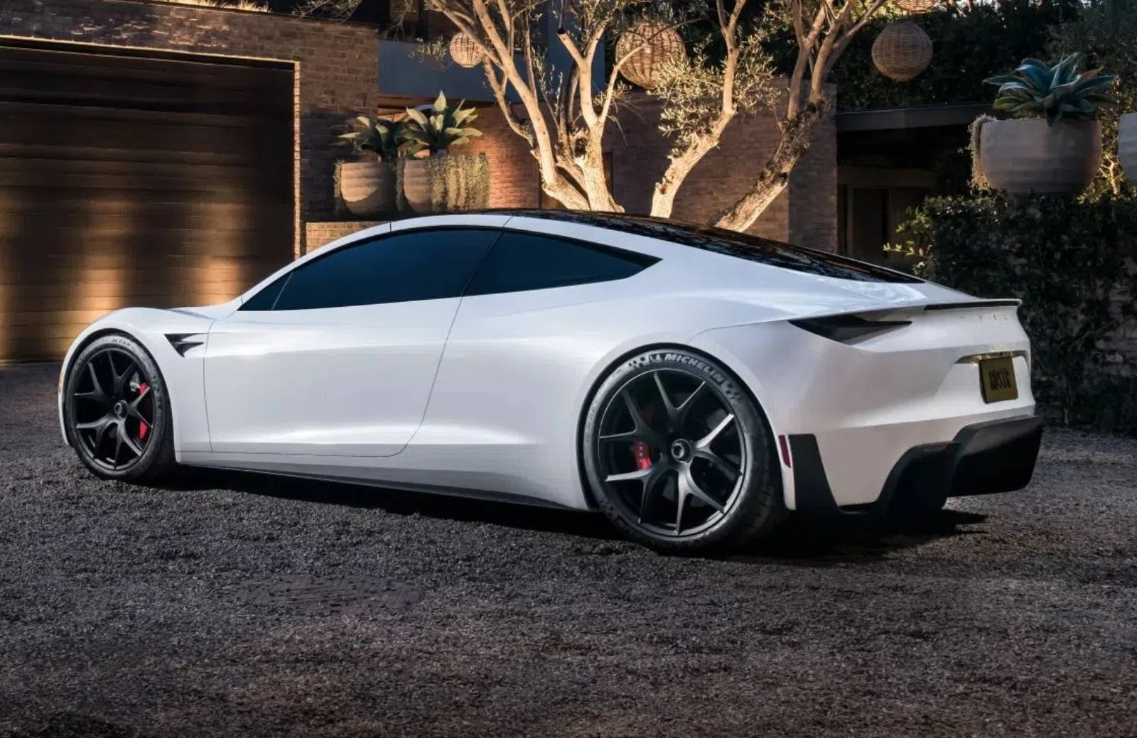 Tesla Roadster concept achter