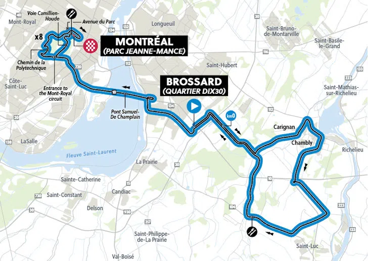 Route WK 2026 Vrouwen Montréal