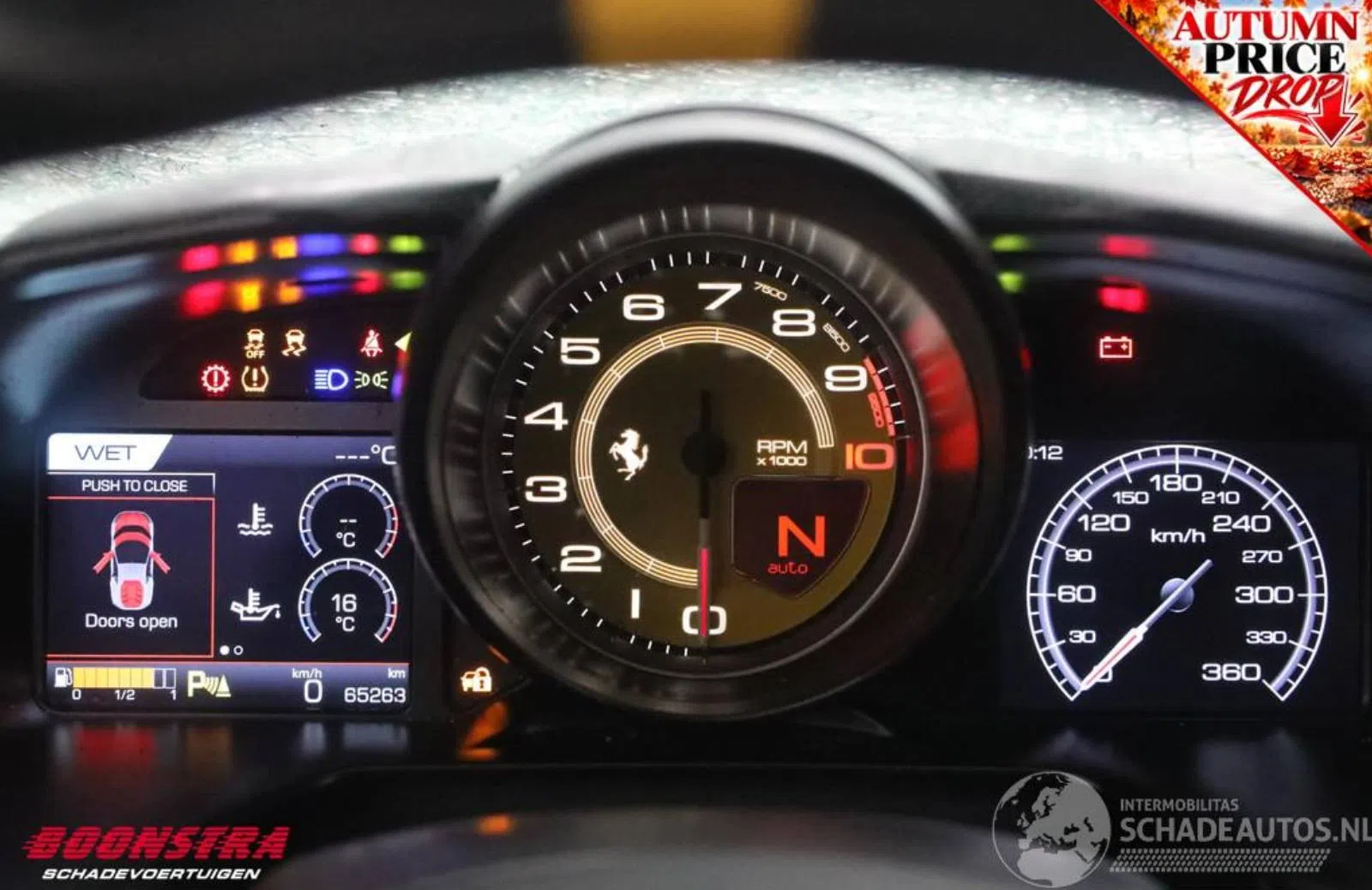 Bekende gecrashte Ferrari 812 Competizione staat nu te koop!