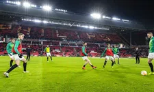 Thumbnail for article: 'Ruzie tussen PSV-stewards en Groningse fans over spandoek: fans voortijdig weg'