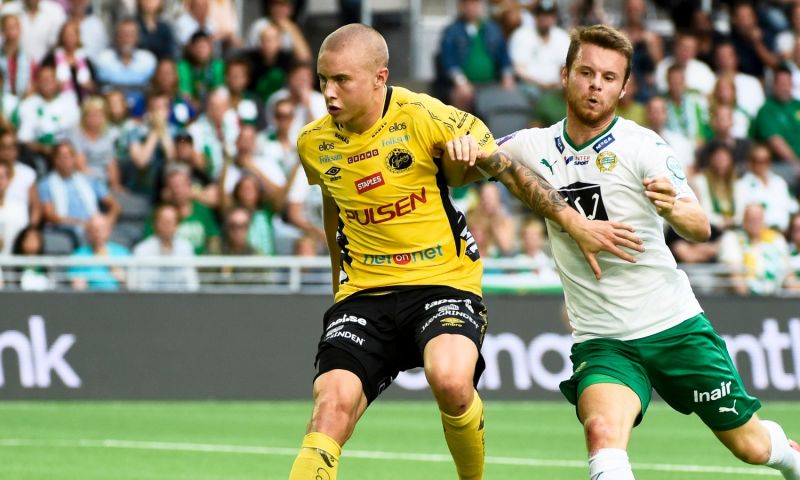 Holmén (links) in het shirt van IF Elfsborg